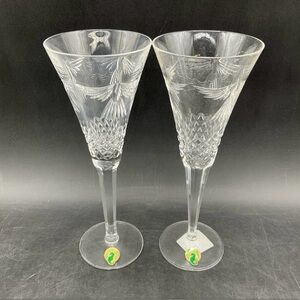 Waterford crystal champagne flutes